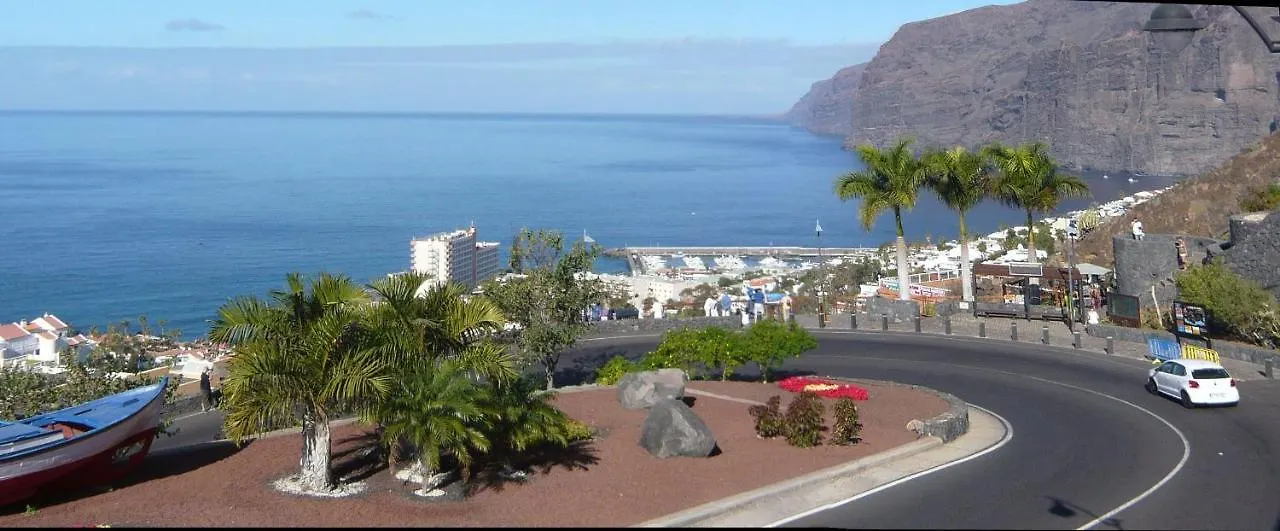 Apartment Mit Sonnenterrasse Und Panorama - Meerblick, 5 Min. Von Hafen + Strand Acantilado de los Gigantes İspanya